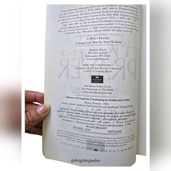 PAMELA HINES A Wife's Prayer - Seeking God's Best For Your Husband - Picture 6 of 8